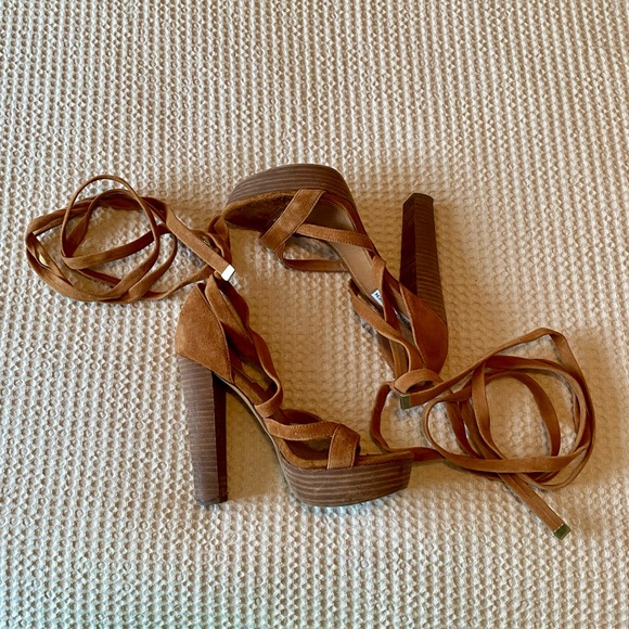 Steve Madden Strappy Platform Heels - Picture 3 of 8